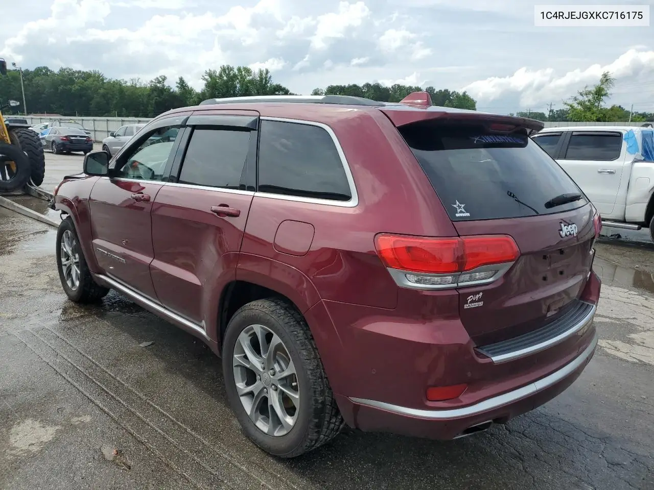 2019 Jeep Grand Cherokee Summit VIN: 1C4RJEJGXKC716175 Lot: 58656005