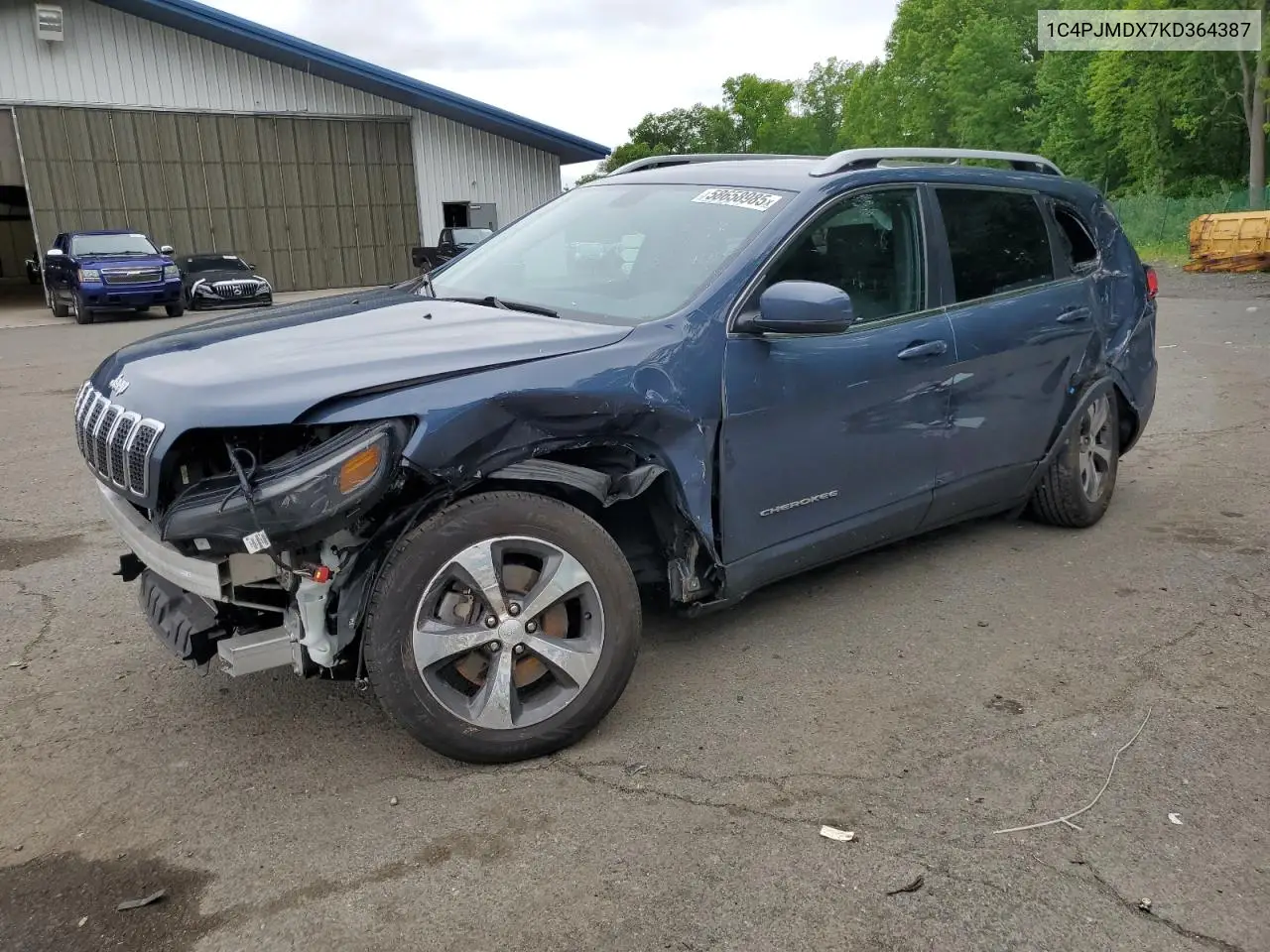 2019 Jeep Cherokee Limited VIN: 1C4PJMDX7KD364387 Lot: 58658985