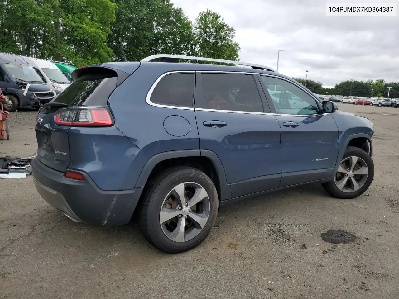 2019 Jeep Cherokee Limited VIN: 1C4PJMDX7KD364387 Lot: 58658985