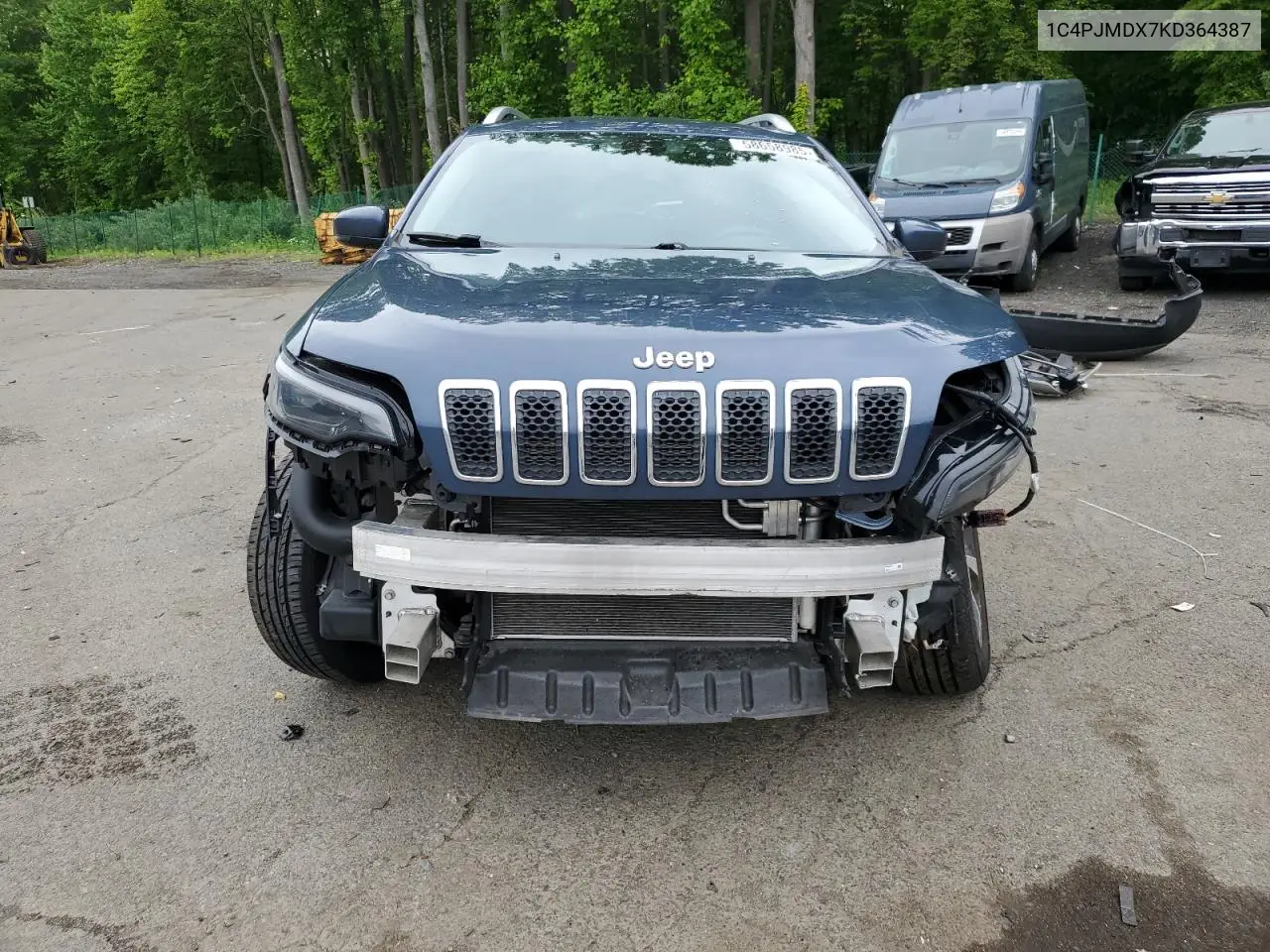 2019 Jeep Cherokee Limited VIN: 1C4PJMDX7KD364387 Lot: 58658985