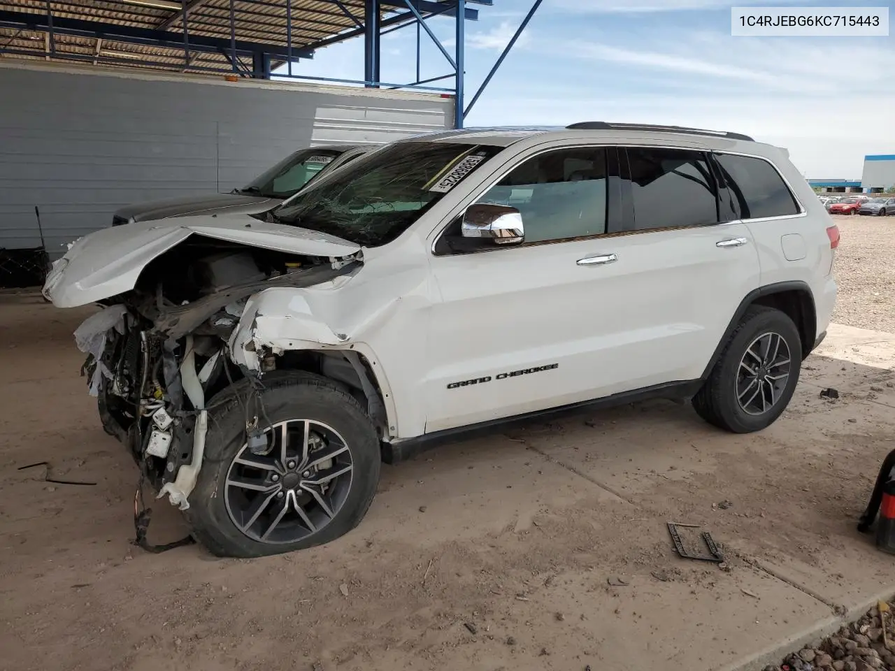 2019 Jeep Grand Cherokee Limited VIN: 1C4RJEBG6KC715443 Lot: 58868225