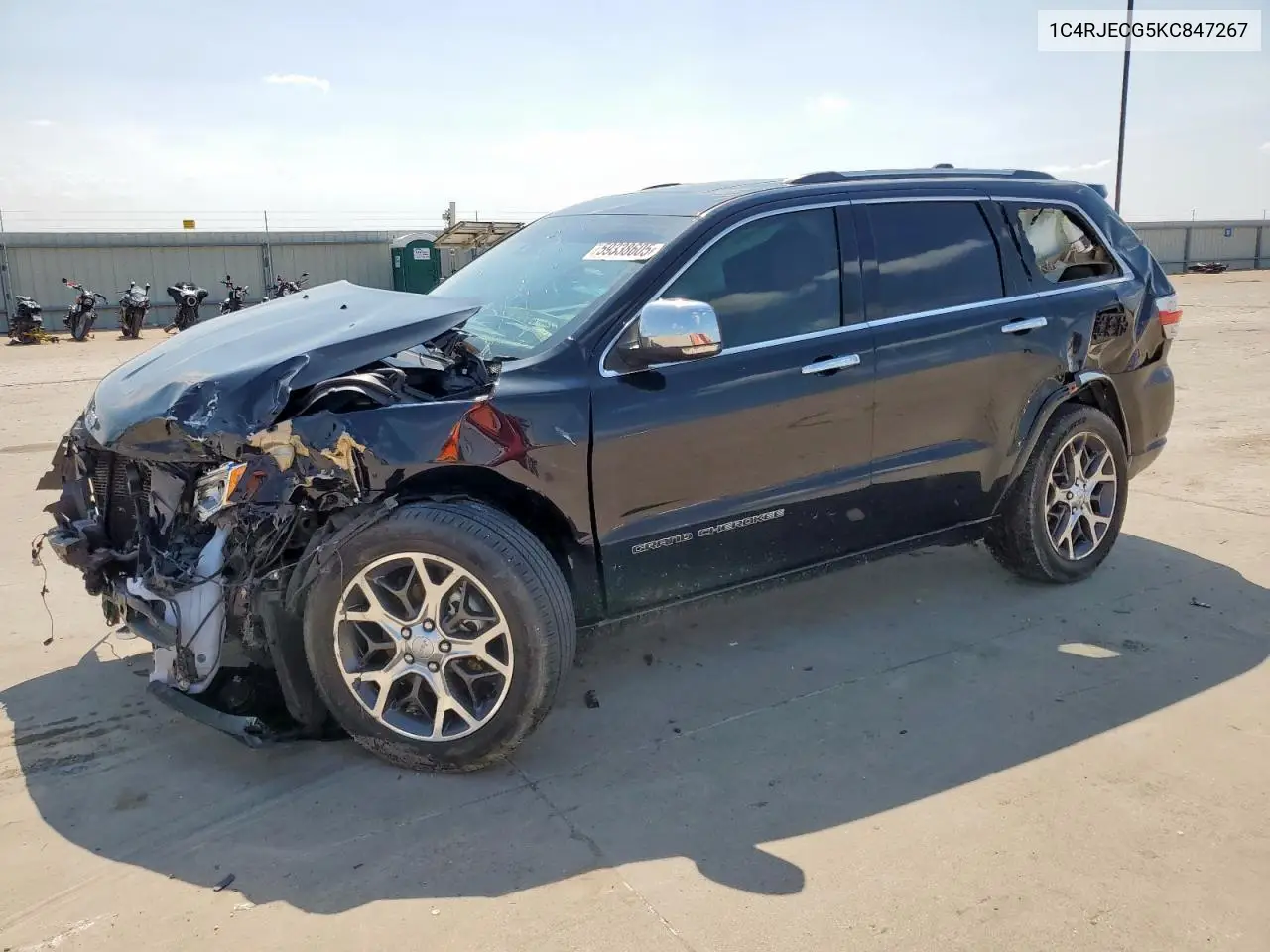 2019 Jeep Grand Cherokee Overland VIN: 1C4RJECG5KC847267 Lot: 59338605