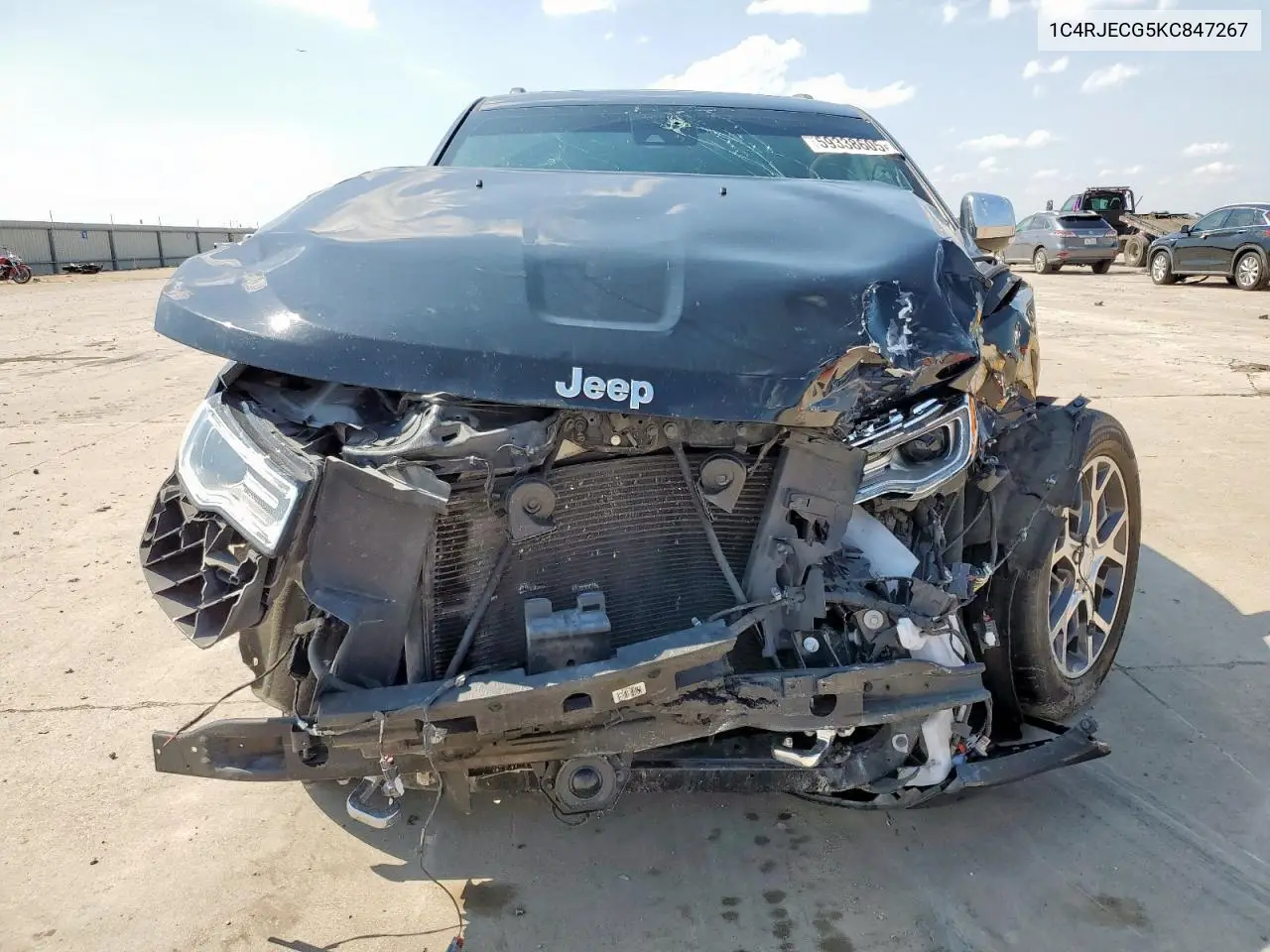 2019 Jeep Grand Cherokee Overland VIN: 1C4RJECG5KC847267 Lot: 59338605