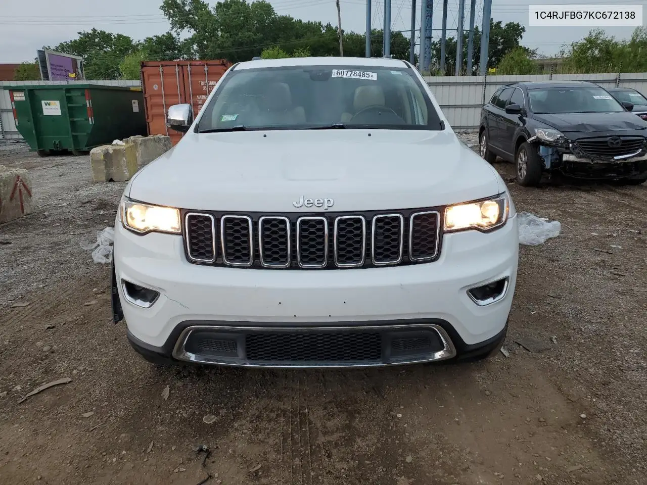 2019 Jeep Grand Cherokee Limited VIN: 1C4RJFBG7KC672138 Lot: 60778485