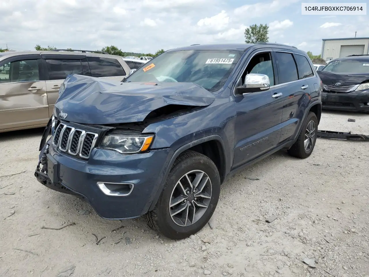 2019 Jeep Grand Cherokee Limited VIN: 1C4RJFBGXKC706914 Lot: 61951475