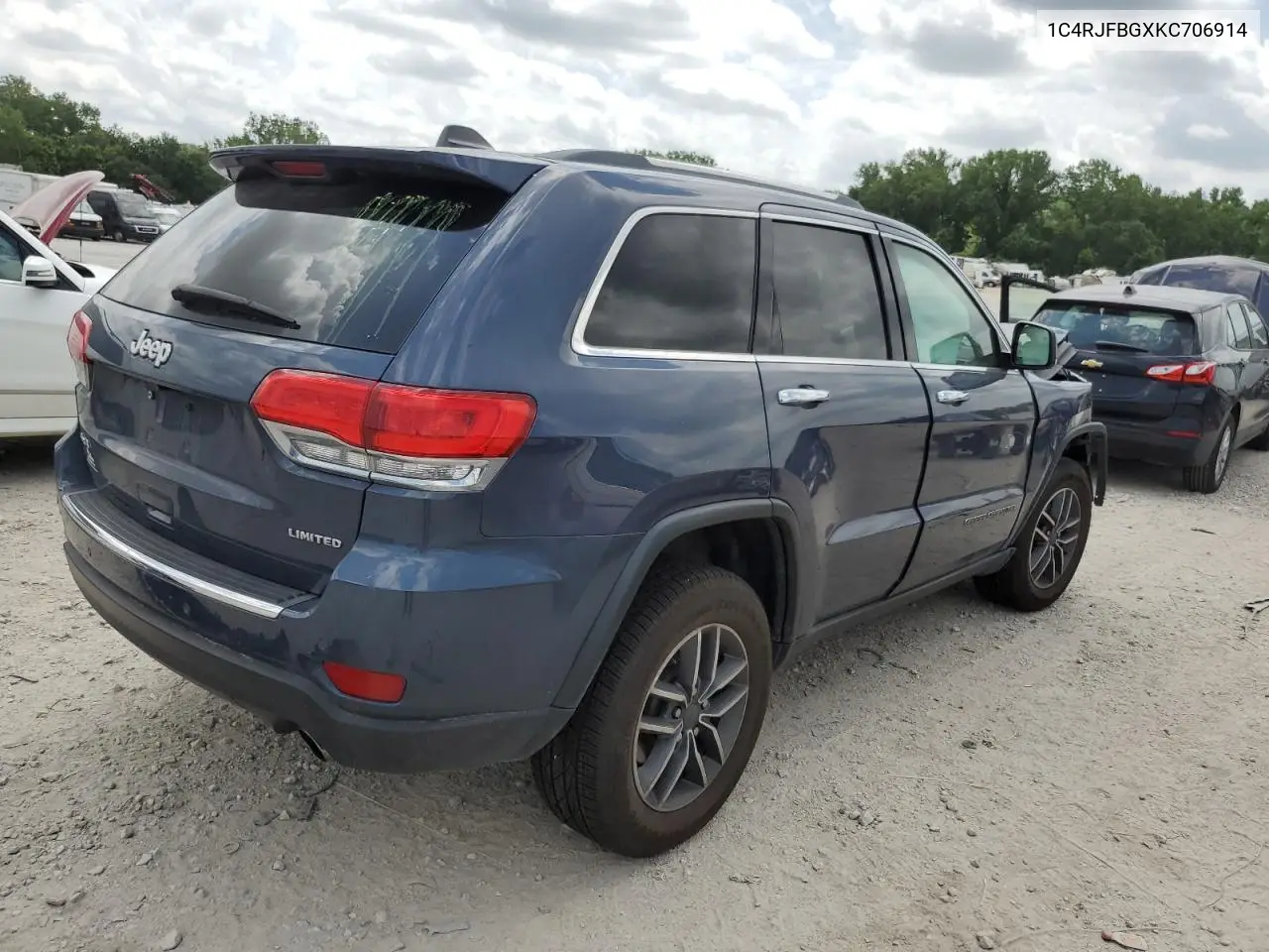 2019 Jeep Grand Cherokee Limited VIN: 1C4RJFBGXKC706914 Lot: 61951475