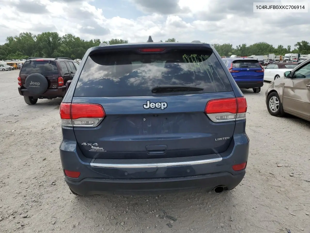 2019 Jeep Grand Cherokee Limited VIN: 1C4RJFBGXKC706914 Lot: 61951475