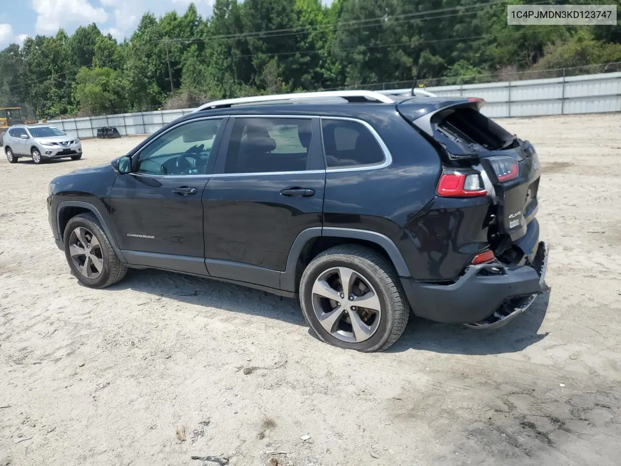 2019 Jeep Cherokee Limited VIN: 1C4PJMDN3KD123747 Lot: 62177575