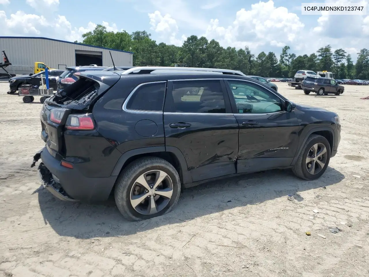 2019 Jeep Cherokee Limited VIN: 1C4PJMDN3KD123747 Lot: 62177575