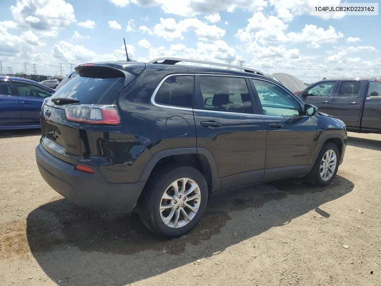 2019 Jeep Cherokee Latitude VIN: 1C4PJLCB2KD223162 Lot: 62542425