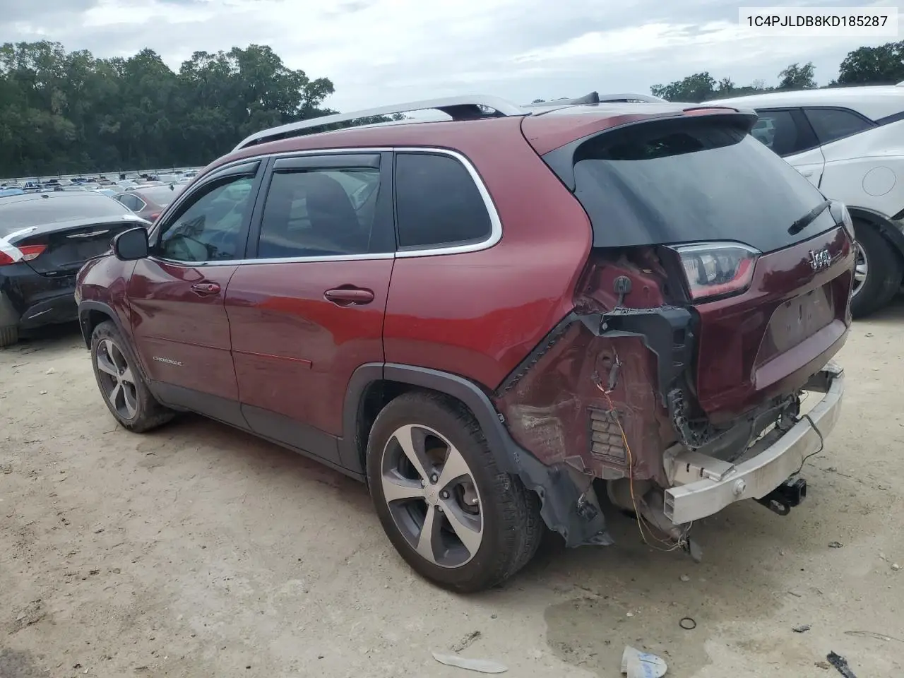 2019 Jeep Cherokee Limited VIN: 1C4PJLDB8KD185287 Lot: 62718765