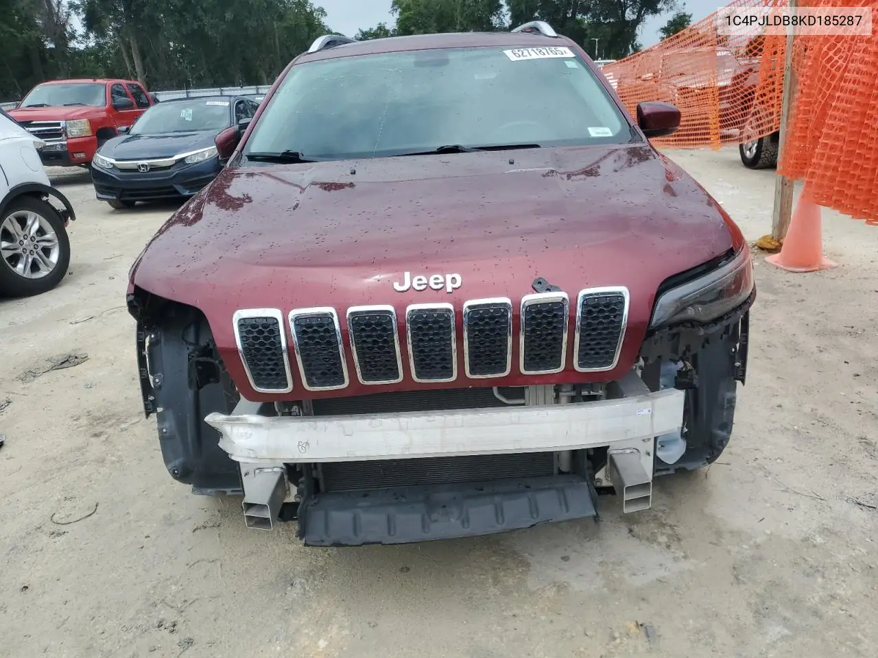 2019 Jeep Cherokee Limited VIN: 1C4PJLDB8KD185287 Lot: 62718765