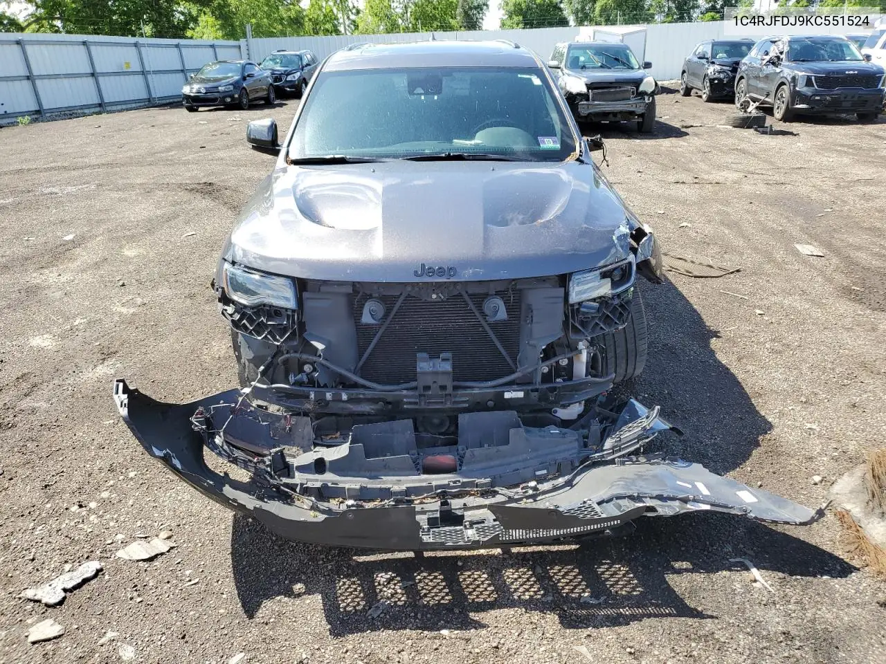 2019 Jeep Grand Cherokee Srt-8 VIN: 1C4RJFDJ9KC551524 Lot: 62726185