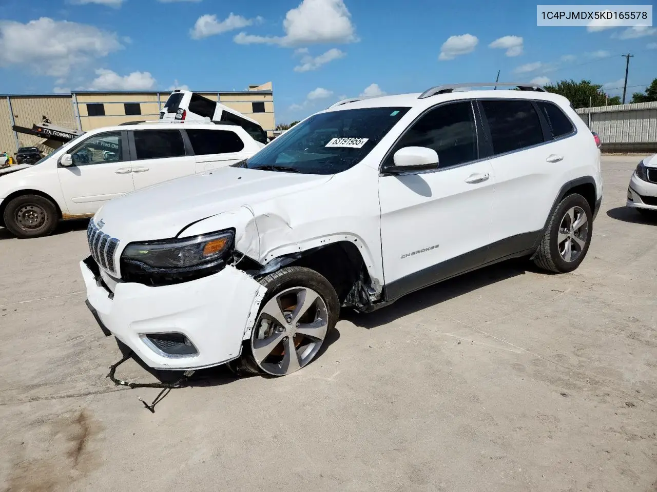 2019 Jeep Cherokee Limited VIN: 1C4PJMDX5KD165578 Lot: 63191955