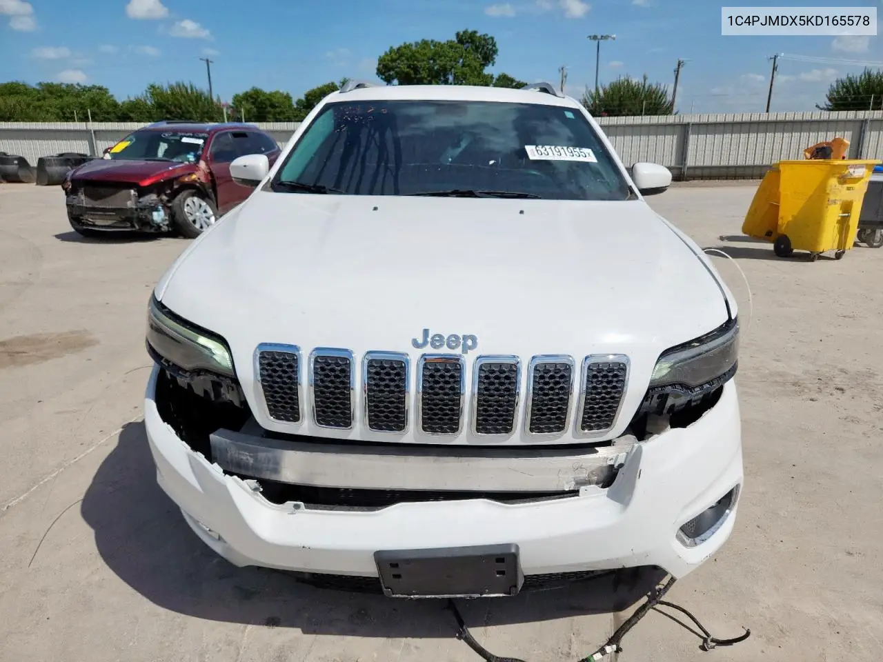 2019 Jeep Cherokee Limited VIN: 1C4PJMDX5KD165578 Lot: 63191955