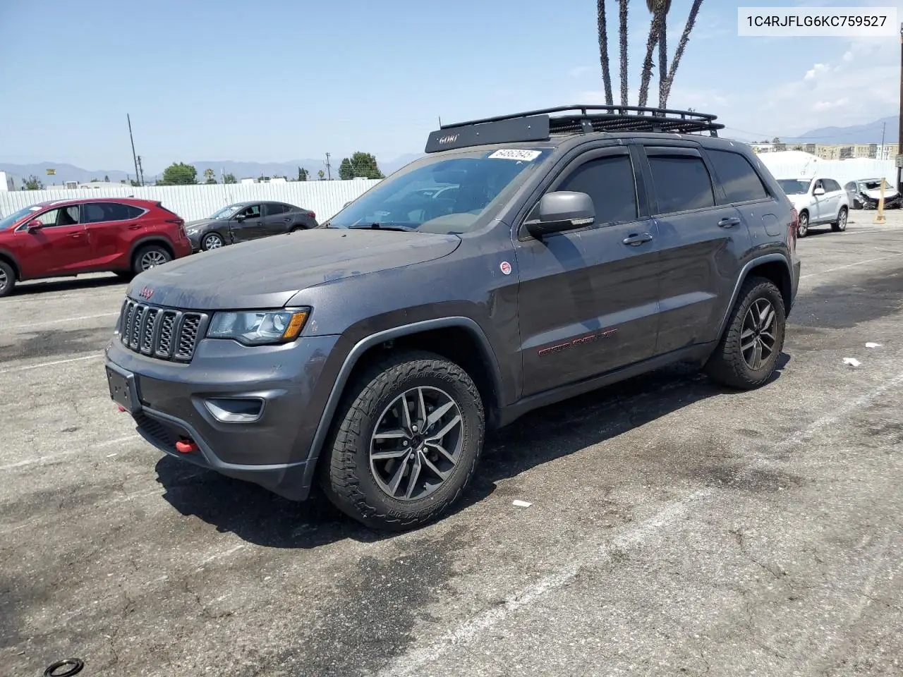 2019 Jeep Grand Cherokee Trailhawk VIN: 1C4RJFLG6KC759527 Lot: 64862645