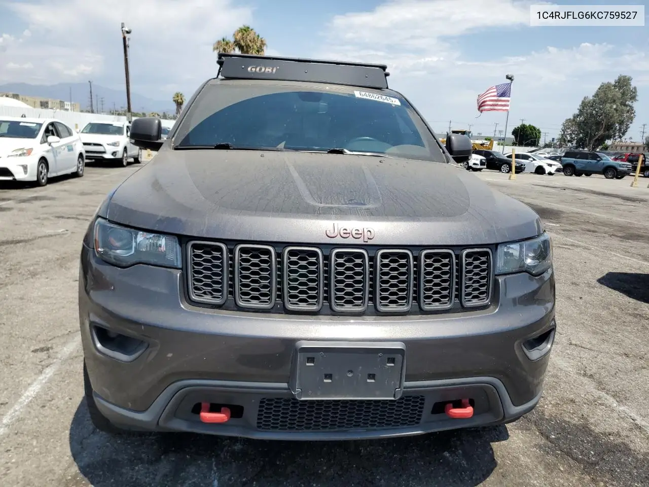 2019 Jeep Grand Cherokee Trailhawk VIN: 1C4RJFLG6KC759527 Lot: 64862645