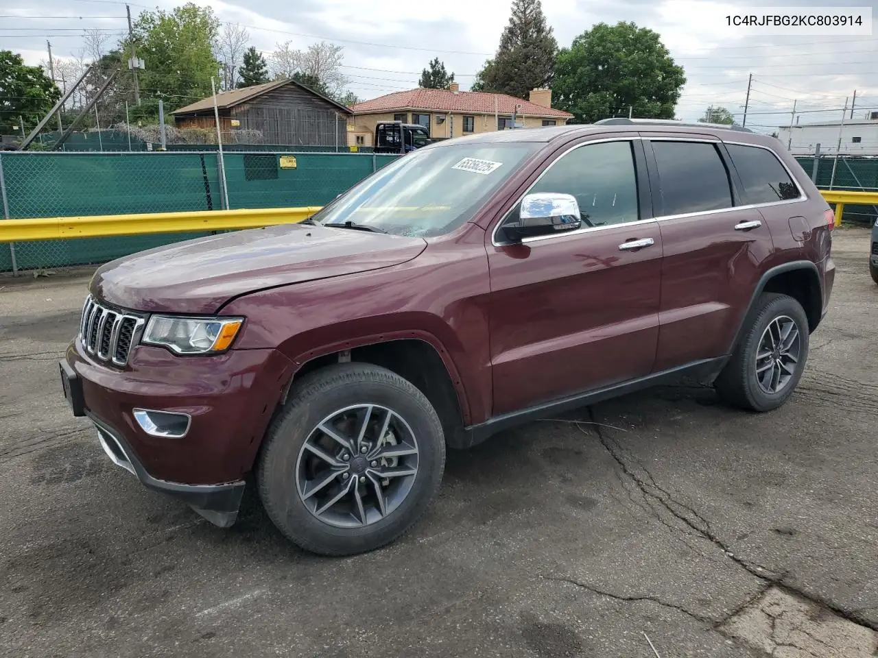 2019 Jeep Grand Cherokee Limited VIN: 1C4RJFBG2KC803914 Lot: 65356225