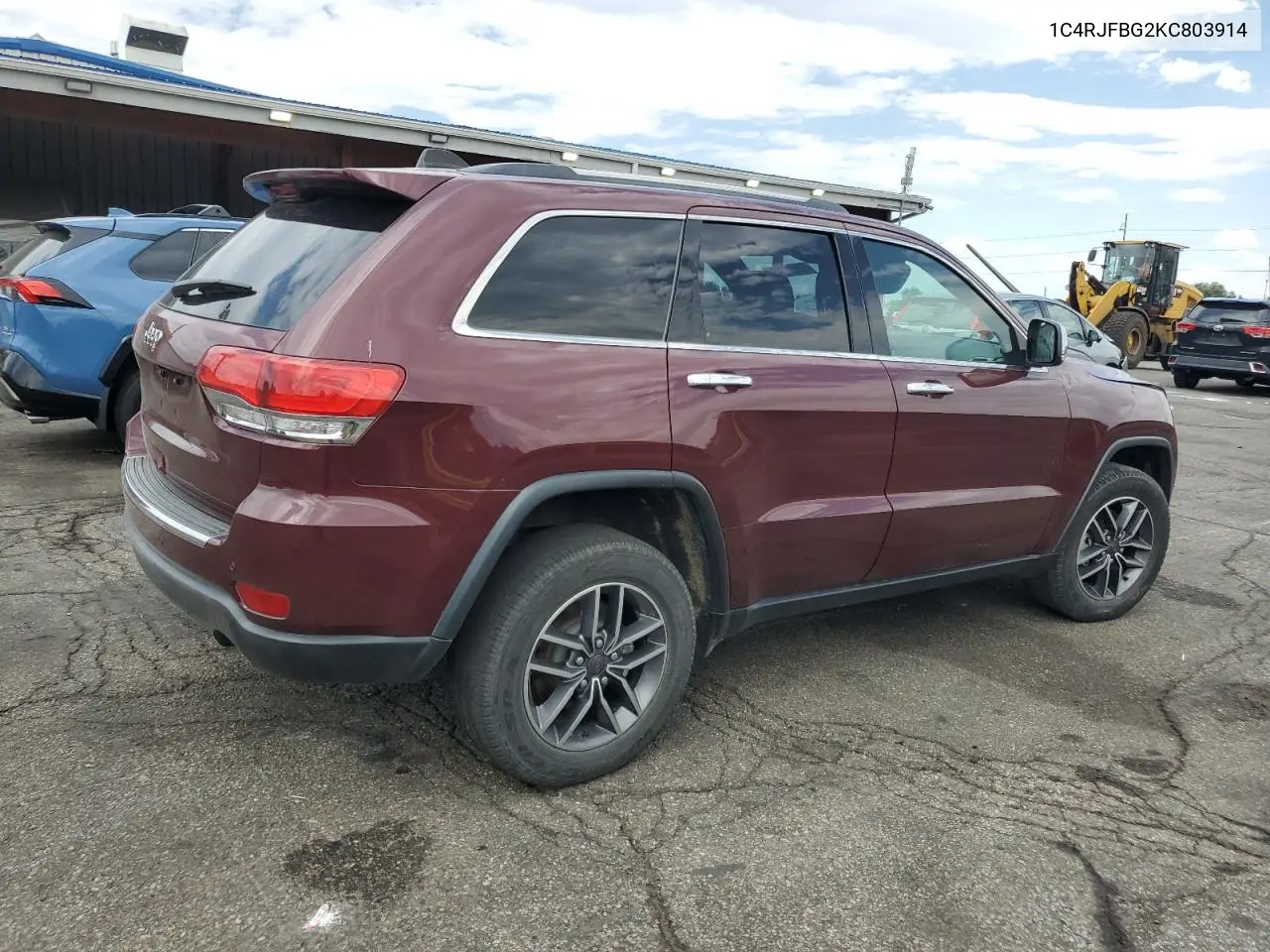 2019 Jeep Grand Cherokee Limited VIN: 1C4RJFBG2KC803914 Lot: 65356225