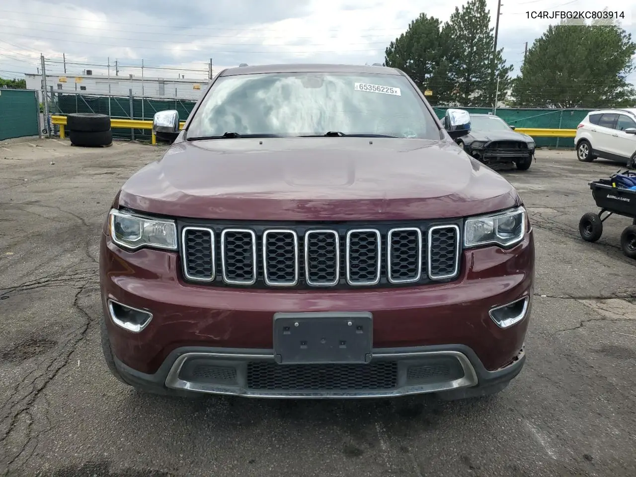 2019 Jeep Grand Cherokee Limited VIN: 1C4RJFBG2KC803914 Lot: 65356225
