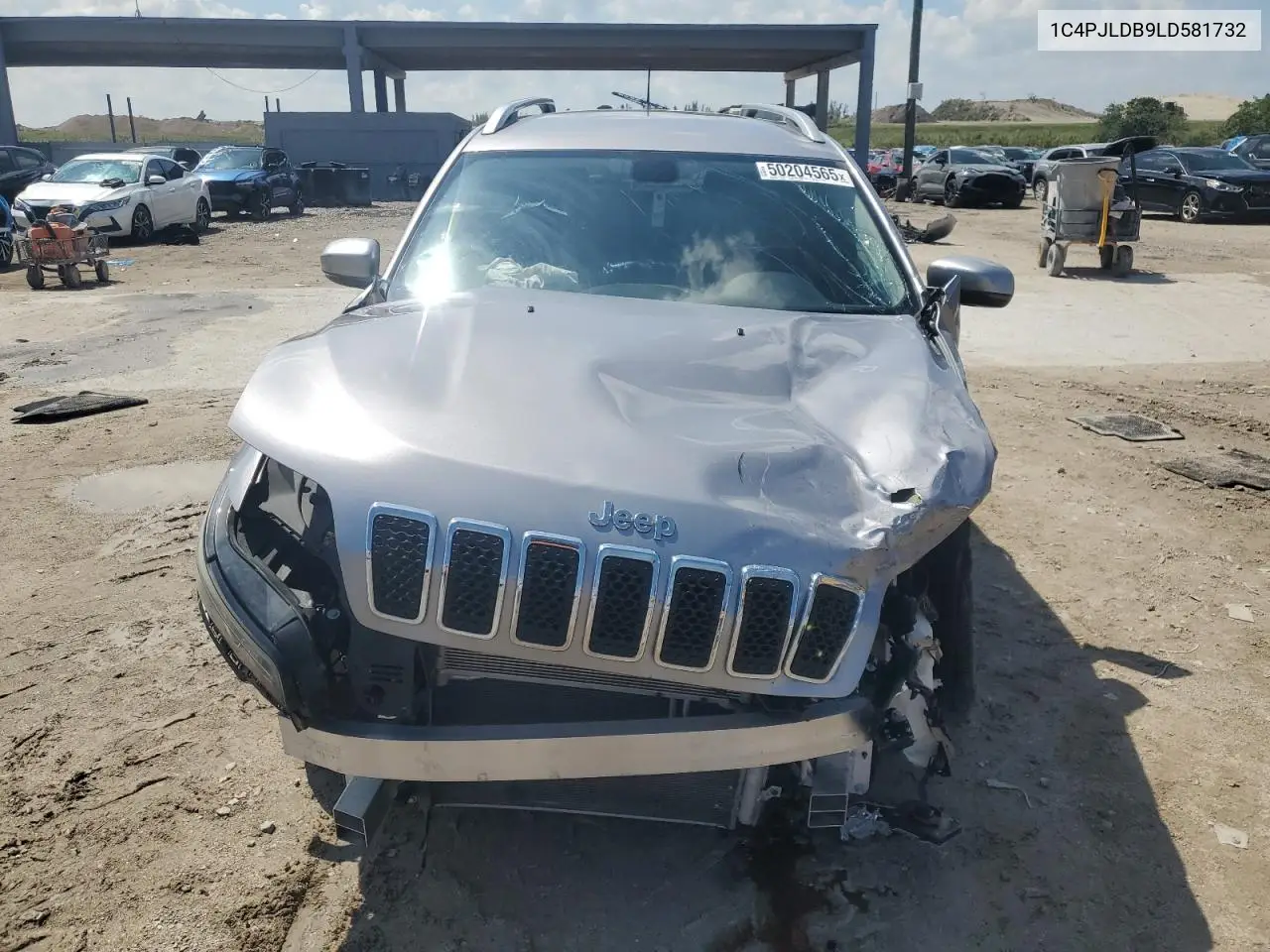 2020 Jeep Cherokee Limited VIN: 1C4PJLDB9LD581732 Lot: 50204565