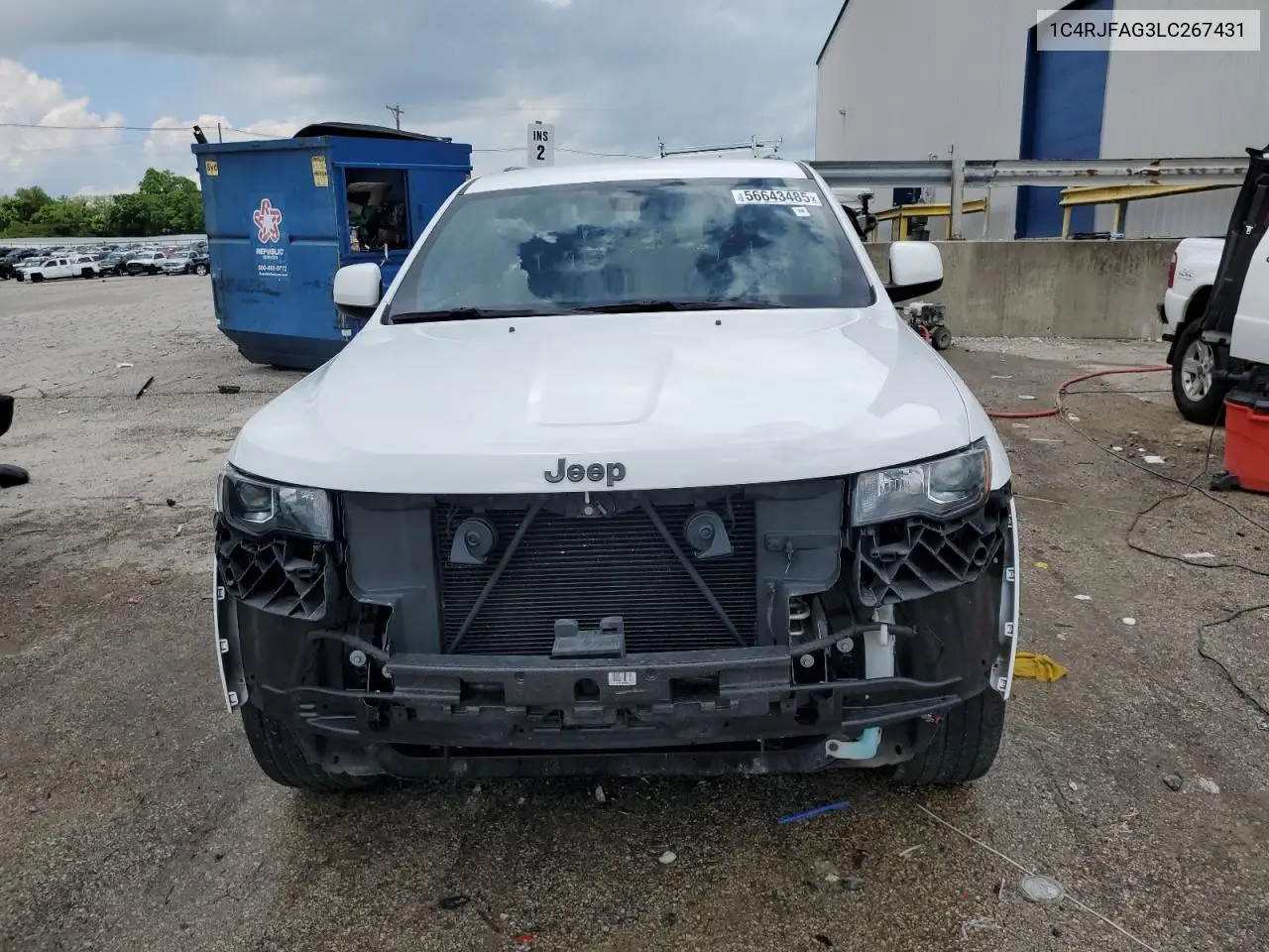 2020 Jeep Grand Cherokee Laredo VIN: 1C4RJFAG3LC267431 Lot: 56643485