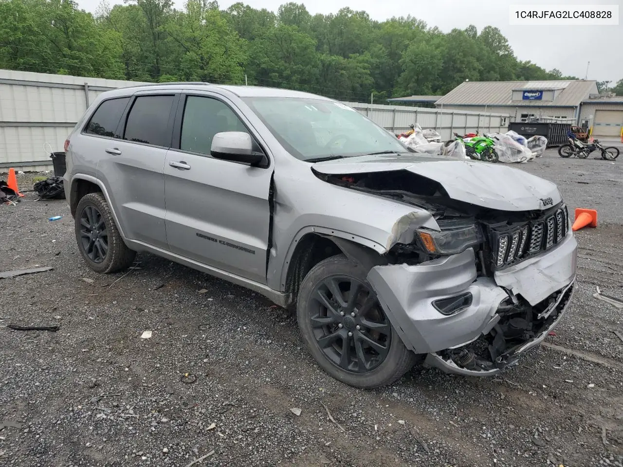 2020 Jeep Grand Cherokee Laredo VIN: 1C4RJFAG2LC408828 Lot: 56826115