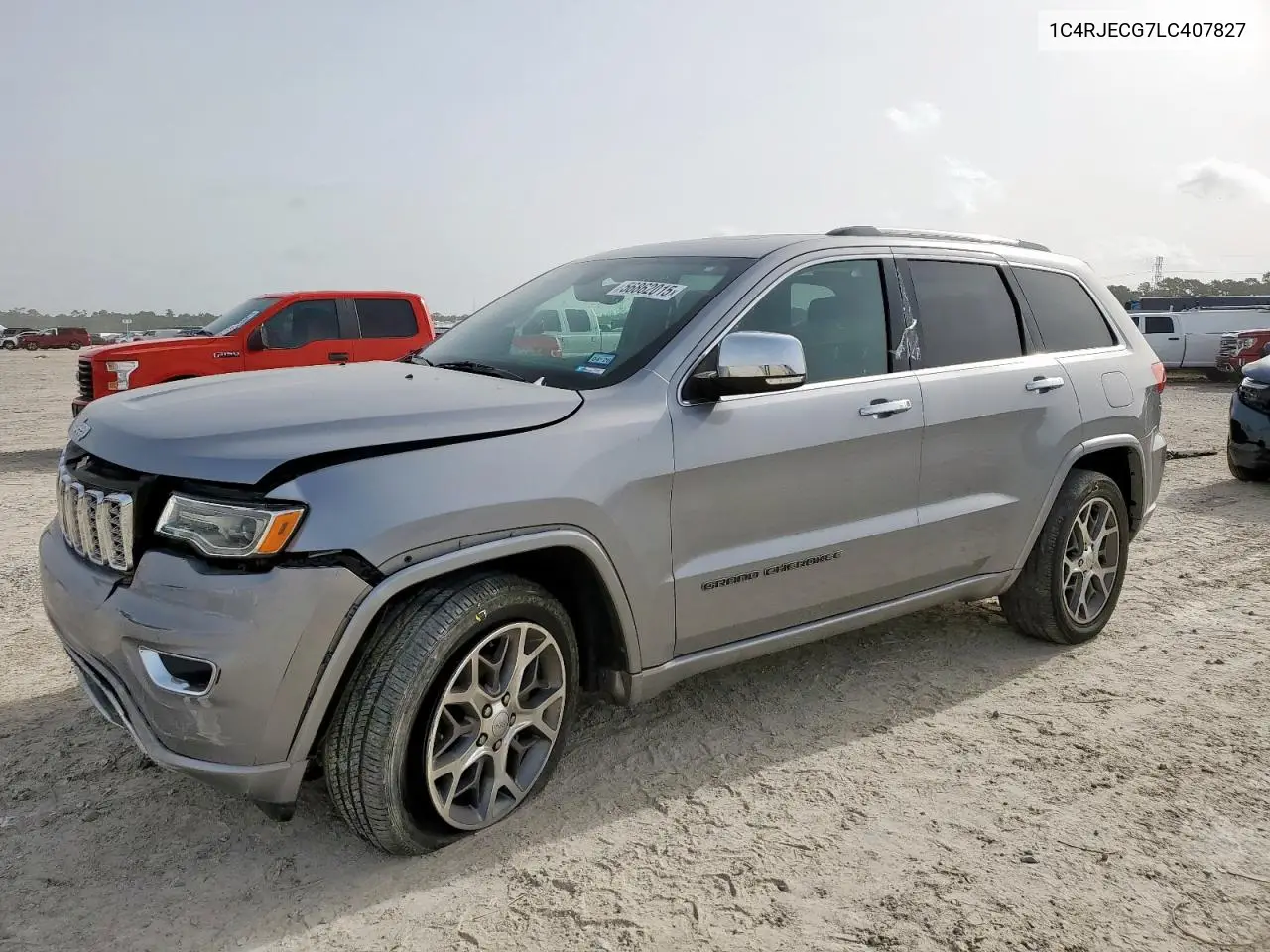2020 Jeep Grand Cherokee Overland VIN: 1C4RJECG7LC407827 Lot: 56862015