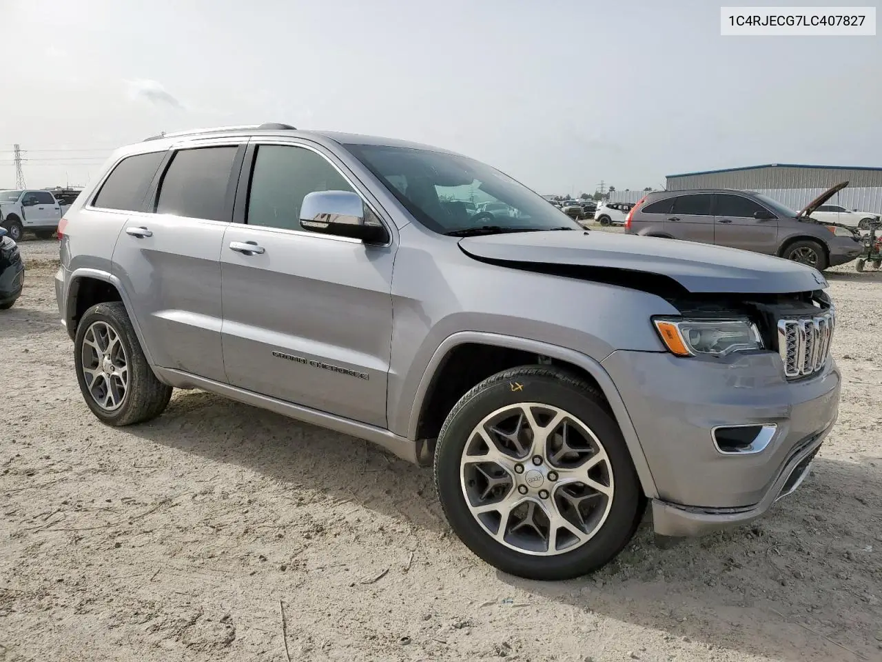 2020 Jeep Grand Cherokee Overland VIN: 1C4RJECG7LC407827 Lot: 56862015