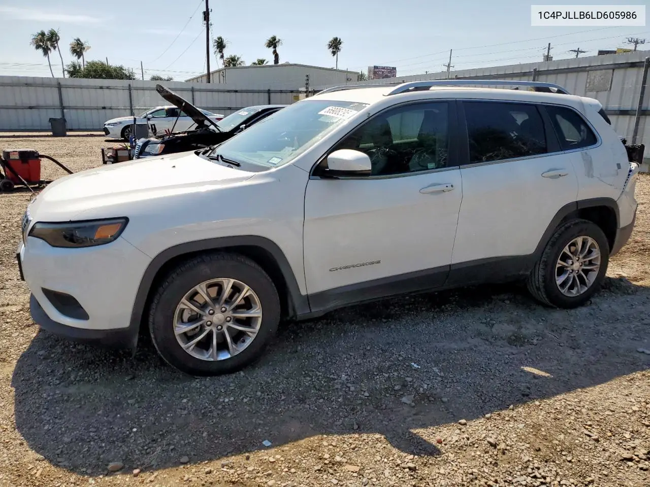 2020 Jeep Cherokee Latitude Plus VIN: 1C4PJLLB6LD605986 Lot: 56908895
