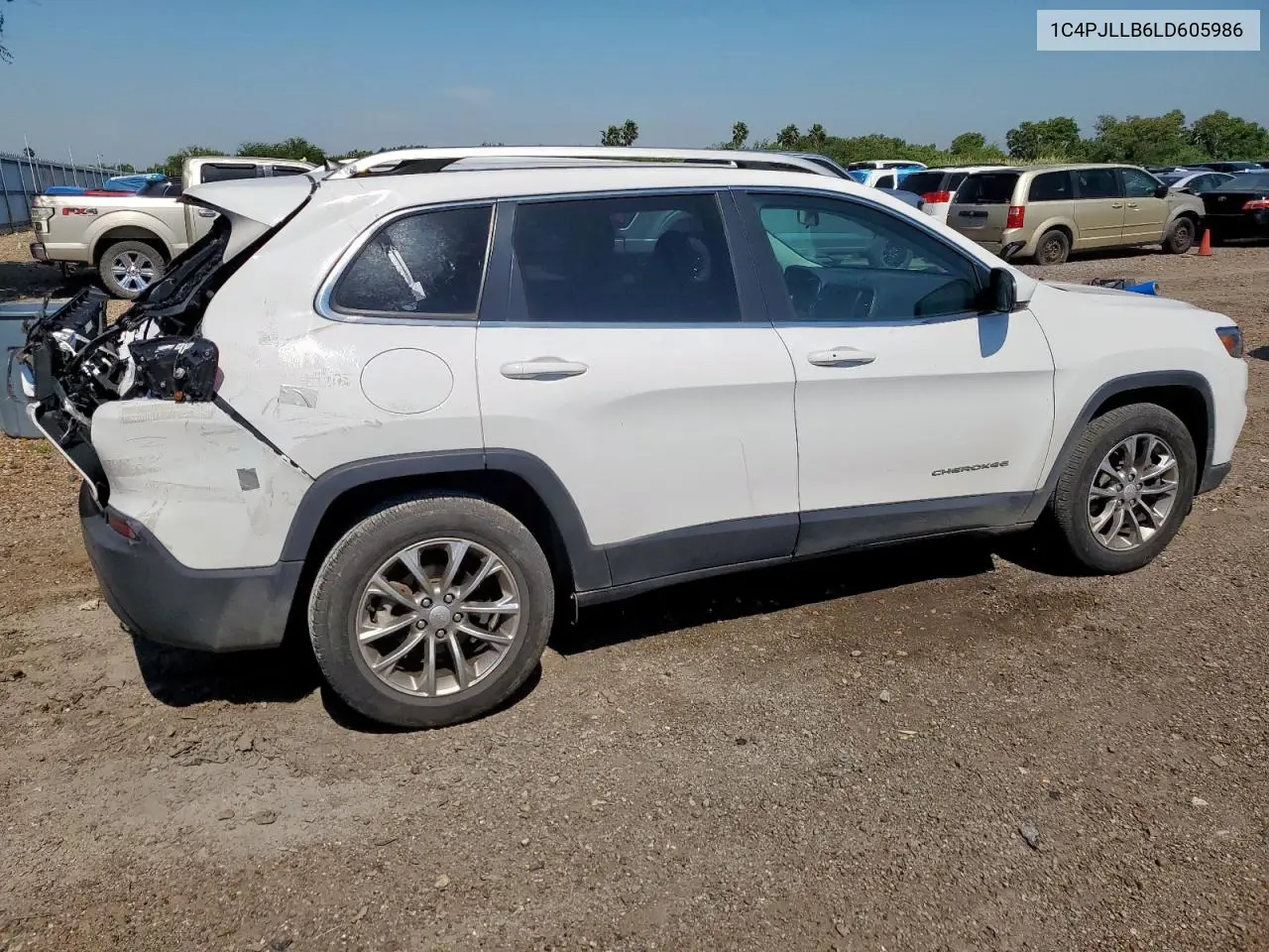 2020 Jeep Cherokee Latitude Plus VIN: 1C4PJLLB6LD605986 Lot: 56908895