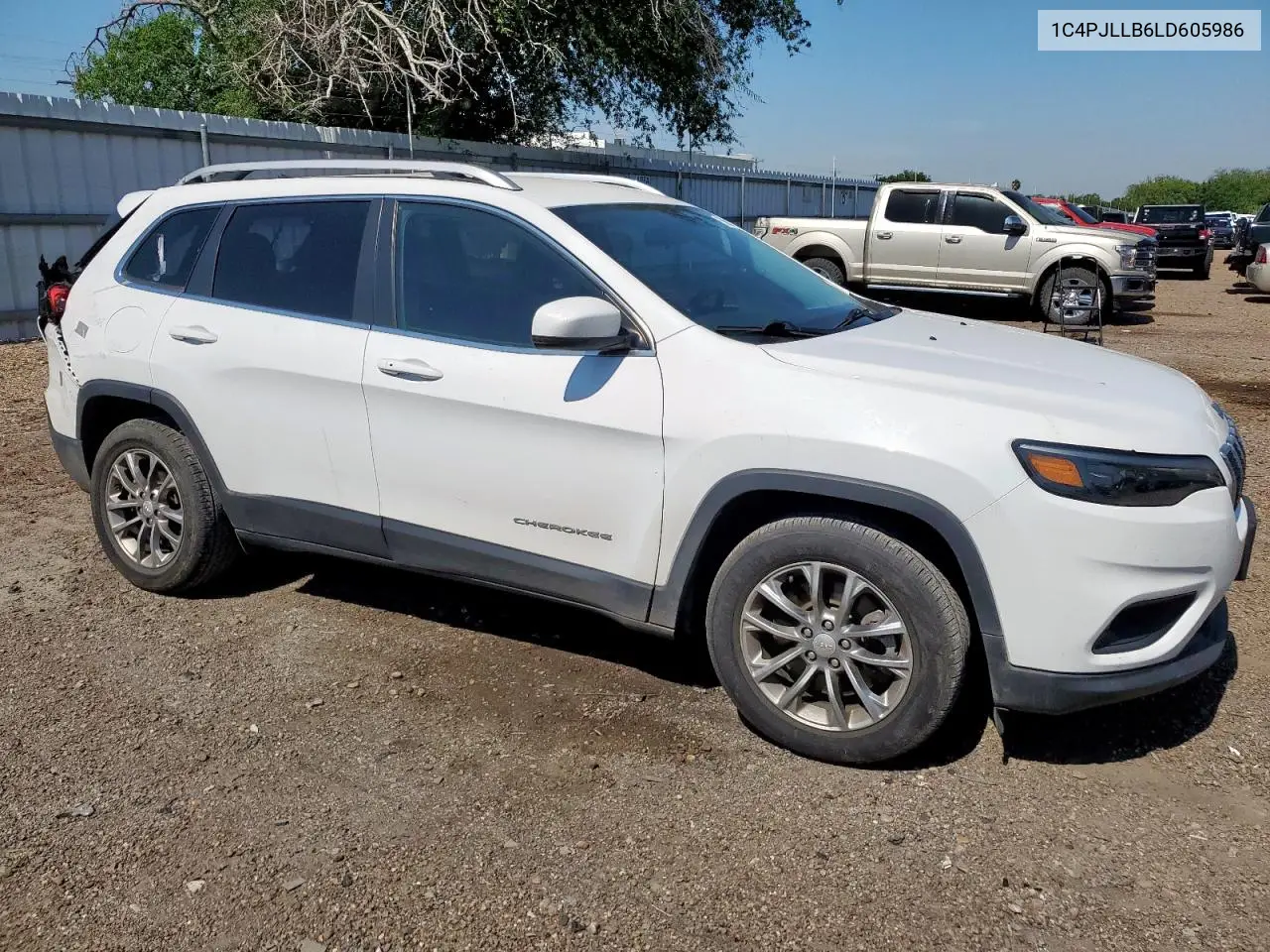 2020 Jeep Cherokee Latitude Plus VIN: 1C4PJLLB6LD605986 Lot: 56908895