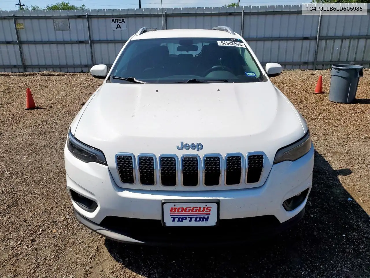 2020 Jeep Cherokee Latitude Plus VIN: 1C4PJLLB6LD605986 Lot: 56908895