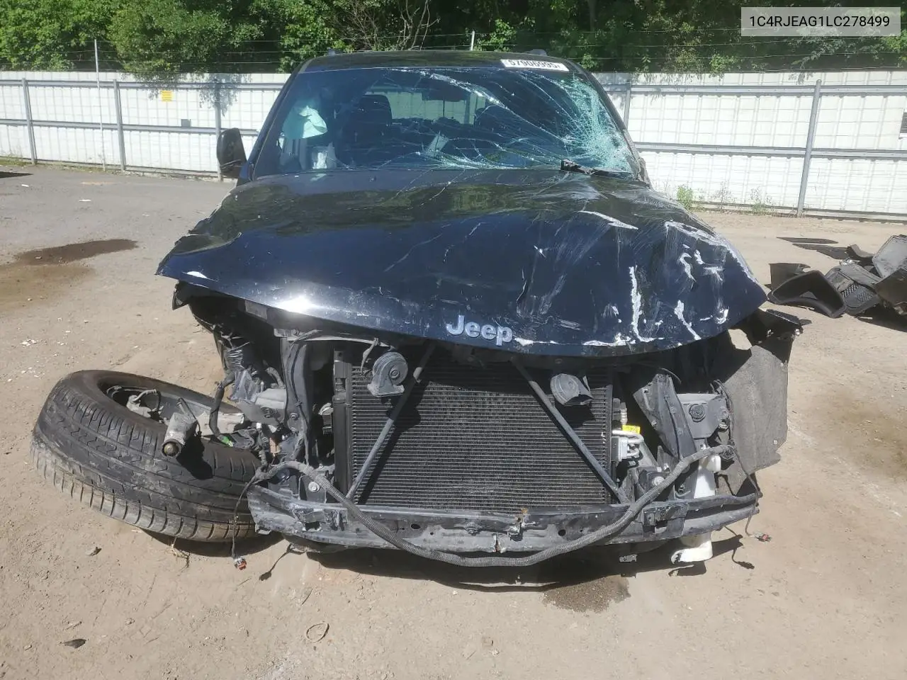 2020 Jeep Grand Cherokee Laredo VIN: 1C4RJEAG1LC278499 Lot: 57906995