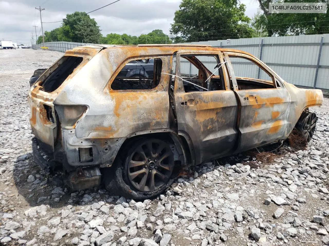 2020 Jeep Grand Cherokee Laredo VIN: 1C4RJFAG9LC257681 Lot: 60786695