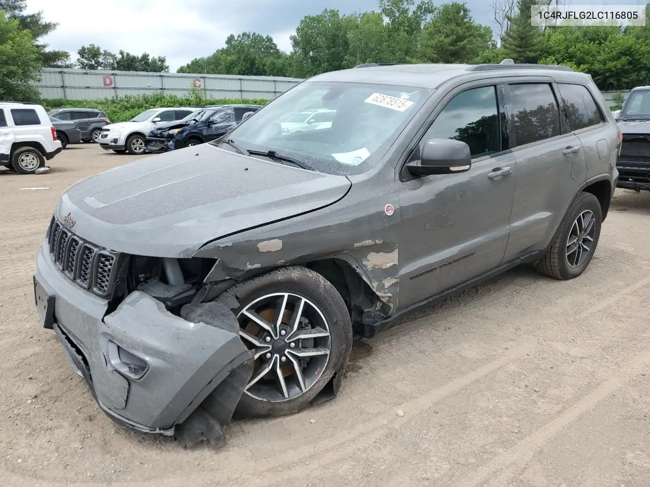 2020 Jeep Grand Cherokee Trailhawk VIN: 1C4RJFLG2LC116805 Lot: 62678515
