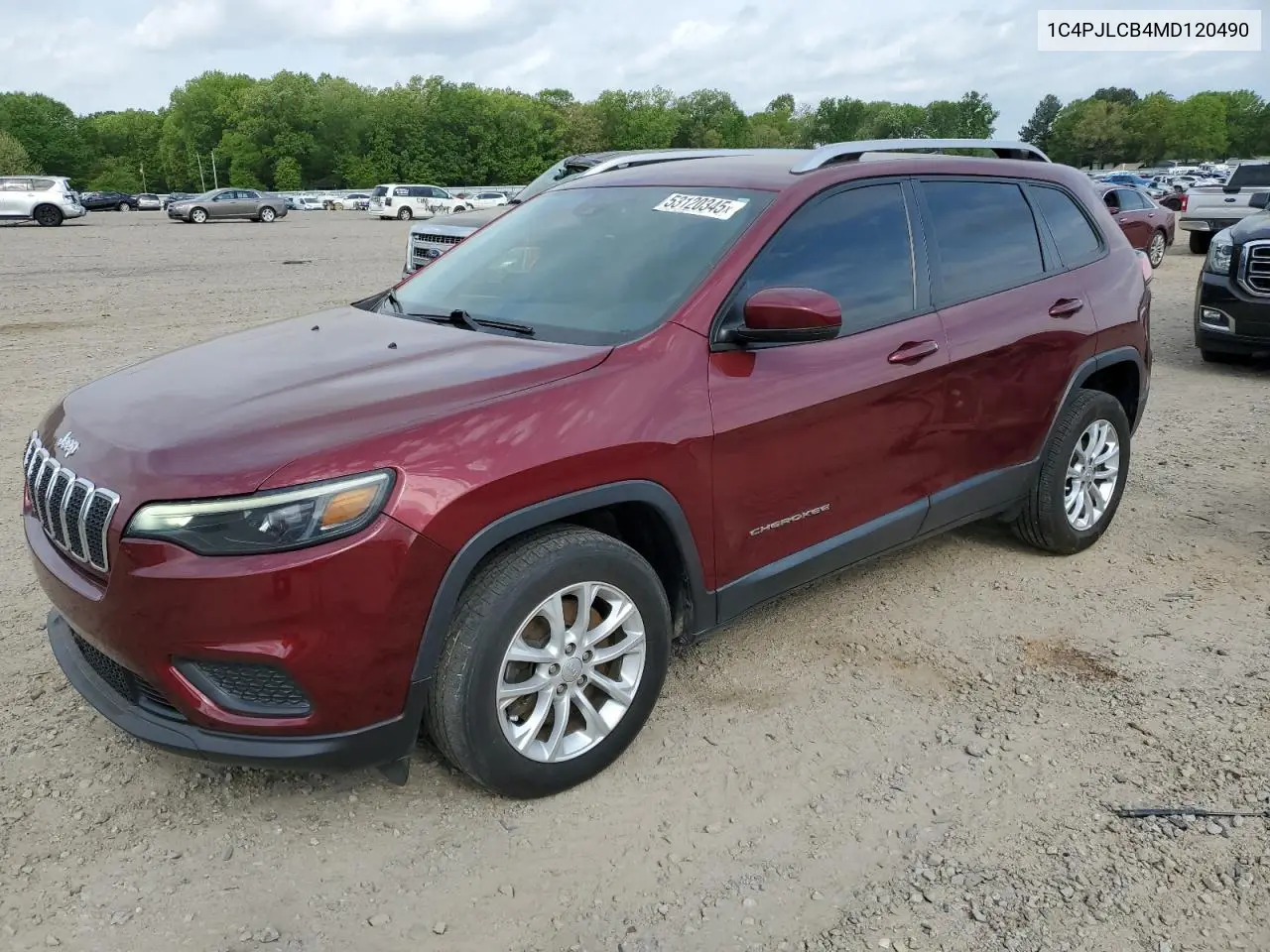 2021 Jeep Cherokee Latitude VIN: 1C4PJLCB4MD120490 Lot: 53120345