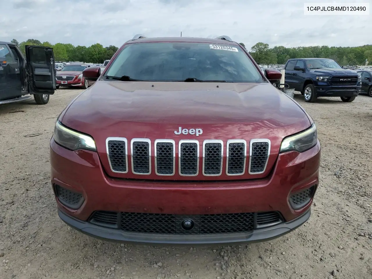 2021 Jeep Cherokee Latitude VIN: 1C4PJLCB4MD120490 Lot: 53120345