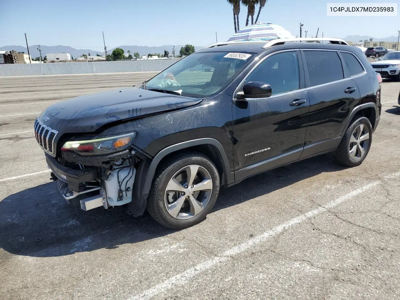 2021 Jeep Cherokee Limited VIN: 1C4PJLDX7MD235983 Lot: 56552935