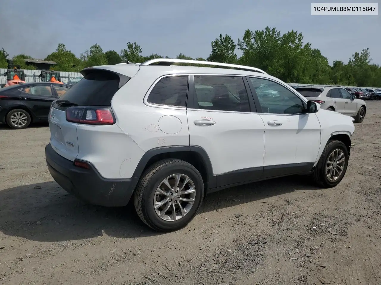 2021 Jeep Cherokee Latitude Plus VIN: 1C4PJMLB8MD115847 Lot: 56685555