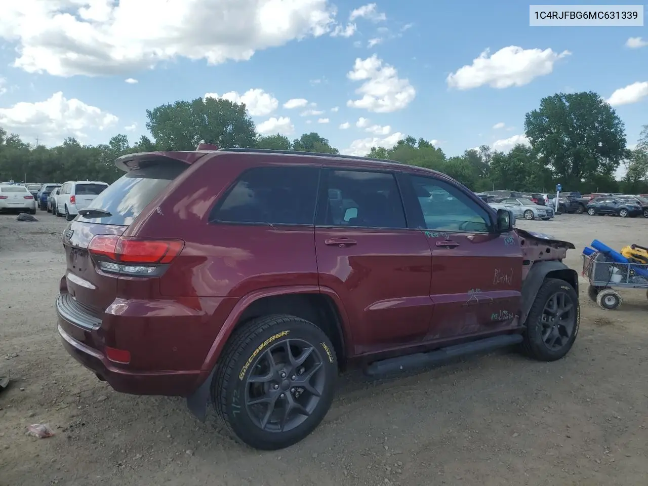 1c4rjfbg6mc631339 1C4RJFBG6MC631339 2021 Jeep Grand Cherokee Limited