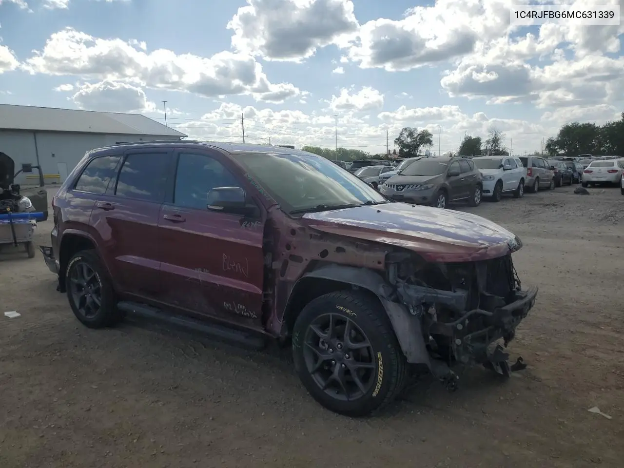 1c4rjfbg6mc631339 1C4RJFBG6MC631339 2021 Jeep Grand Cherokee Limited