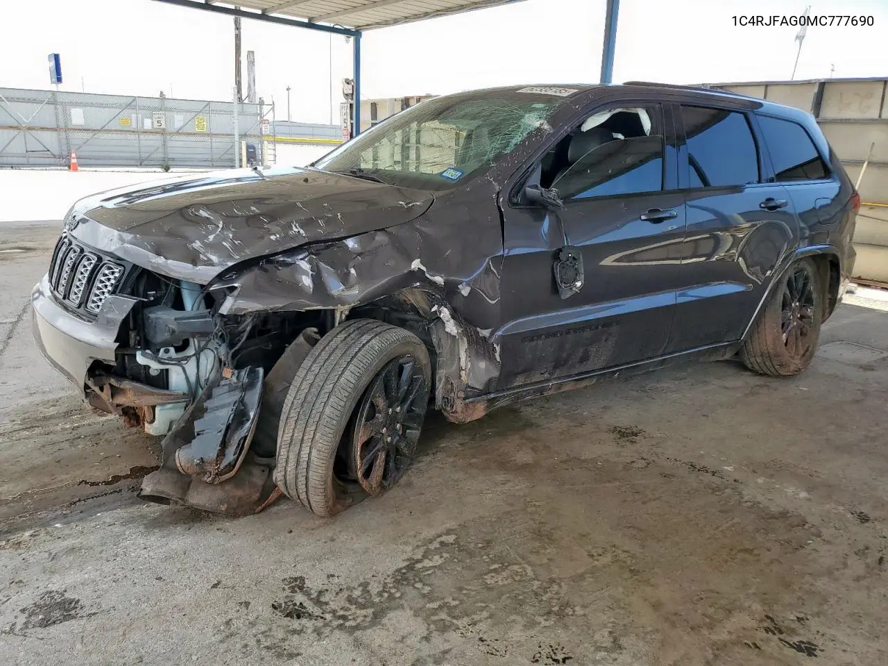 2021 Jeep Grand Cherokee Laredo VIN: 1C4RJFAG0MC777690 Lot: 62335185