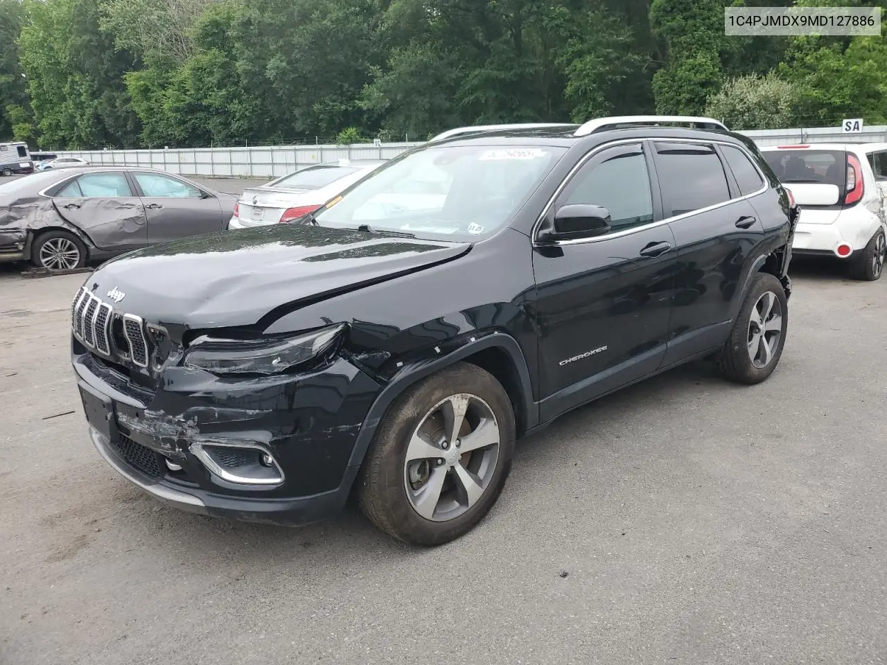 2021 Jeep Cherokee Limited VIN: 1C4PJMDX9MD127886 Lot: 62754565