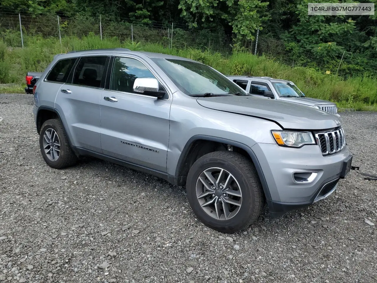 2021 Jeep Grand Cherokee Limited VIN: 1C4RJFBG7MC777443 Lot: 65026505