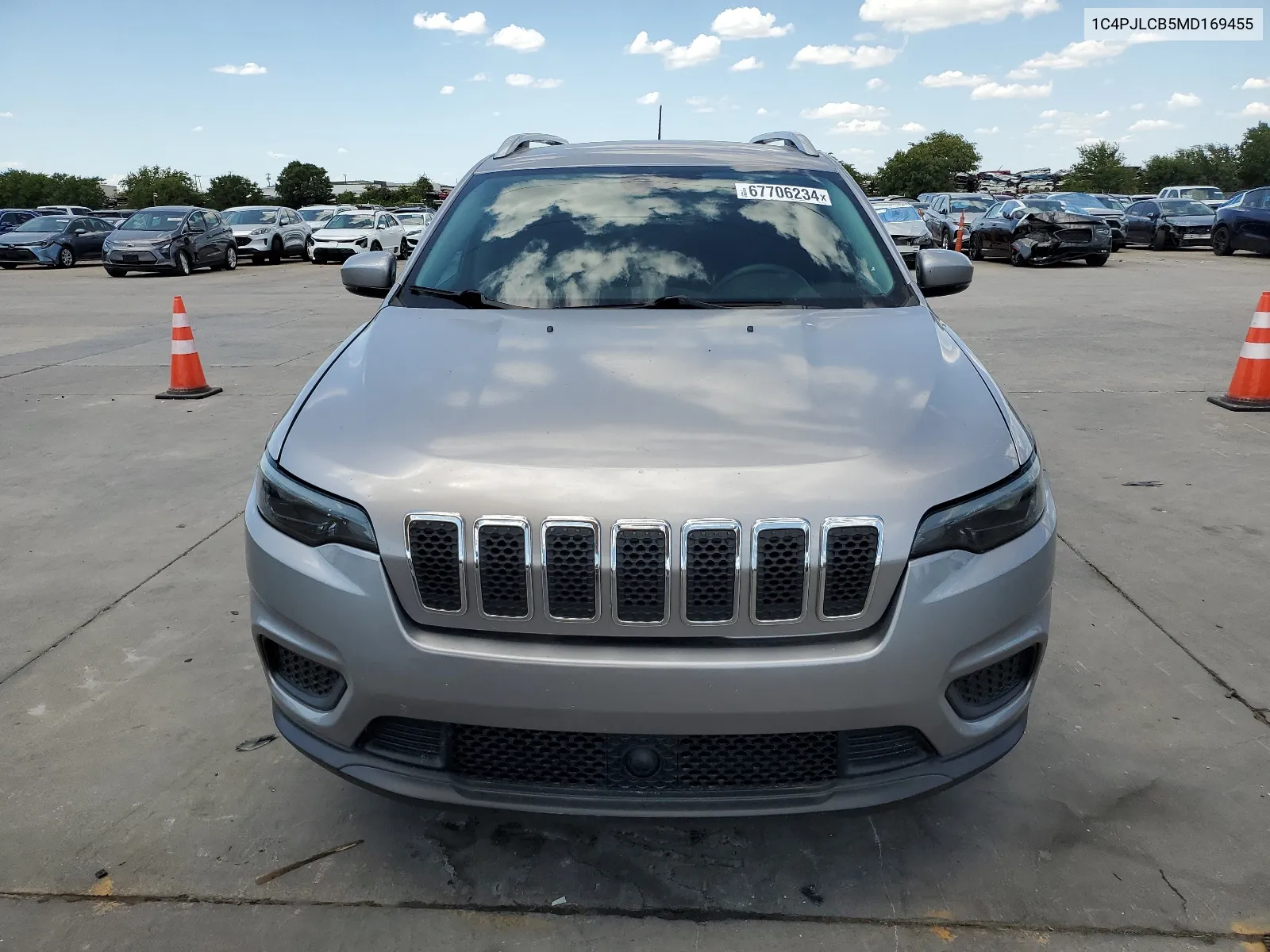 2021 Jeep Cherokee Latitude VIN: 1C4PJLCB5MD169455 Lot: 67706234