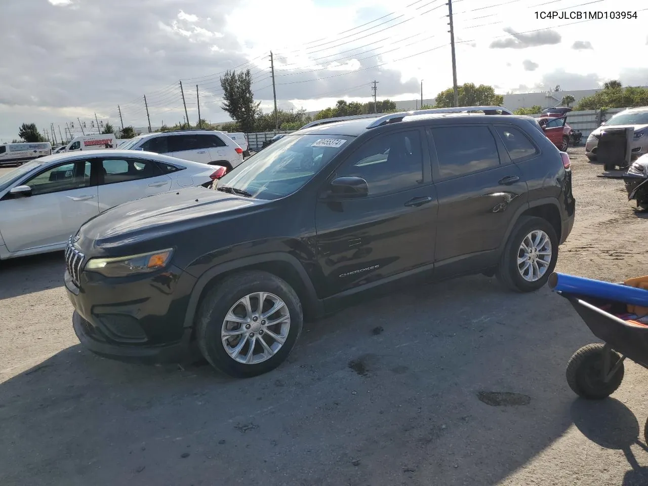 2021 Jeep Cherokee Latitude VIN: 1C4PJLCB1MD103954 Lot: 80455374