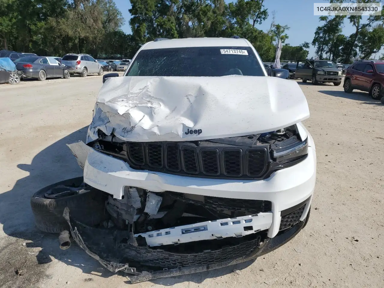 2022 Jeep Grand Cherokee L Laredo VIN: 1C4RJKAGXN8543330 Lot: 54713745