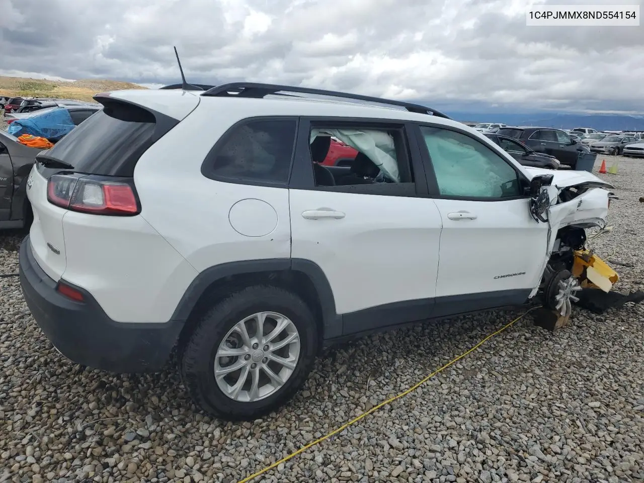 1c4pjmmx8nd554154 1C4PJMMX8ND554154 2022 Jeep Cherokee Latitude Lux
