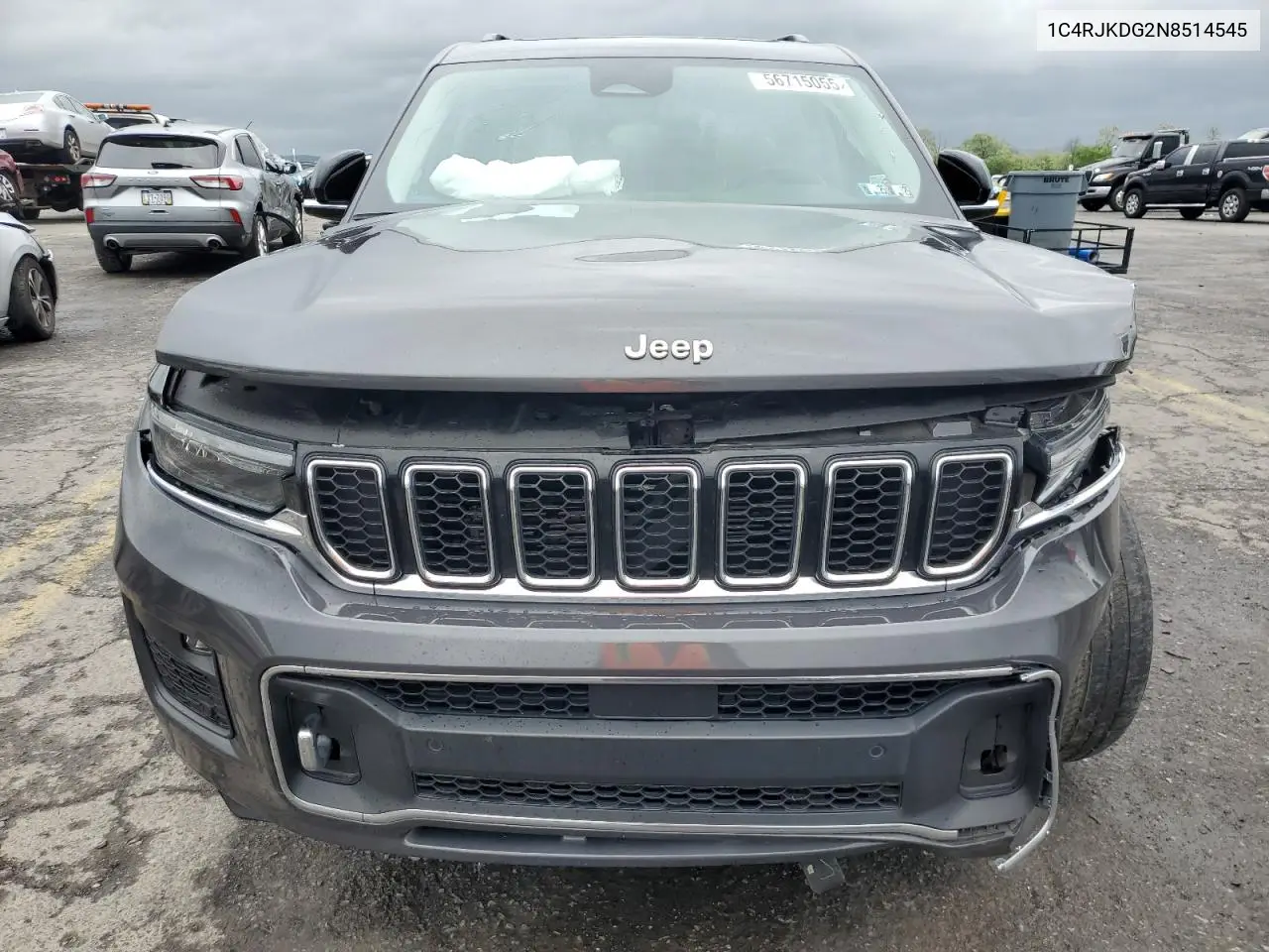 2022 Jeep Grand Cherokee L Overland VIN: 1C4RJKDG2N8514545 Lot: 56715055